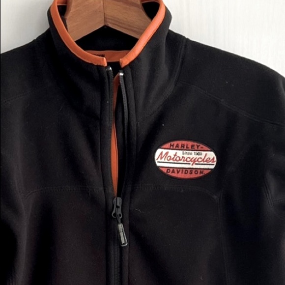 NWOT, Harley Davidson Fleece jacket, women’s, black size XS - Picture 2 of 7